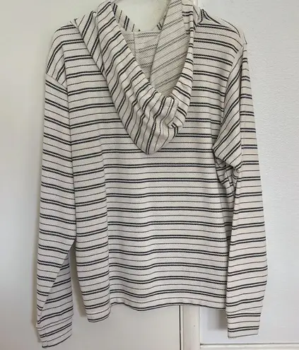 O'Neill o’neill black and white striped hoodie