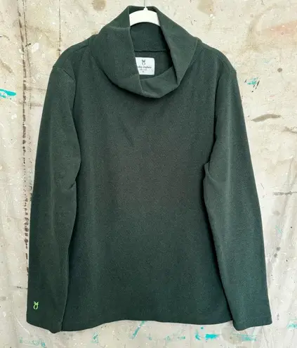 Dudley Stephens Greenpoint Turtleneck in Terry Fleece Green Size XL