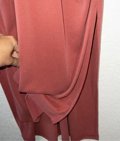 BCBGeneration NWT  Ruby Wine Midi Faux Wrap Dress Size XS