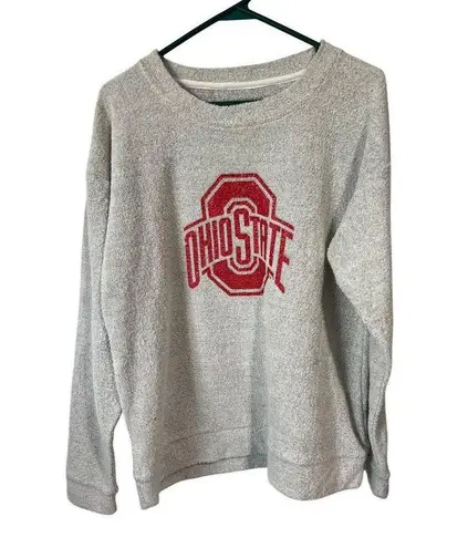 Ohio State Varsity Sweatshirt Gray & Red Large