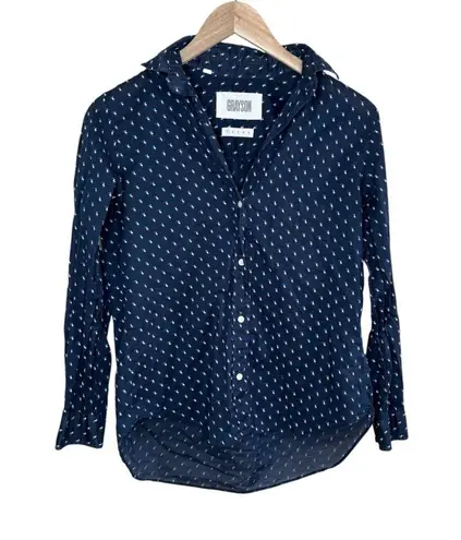 Grayson Frank and Eileen Womens The Hero Duck Print Long Sleeve Button