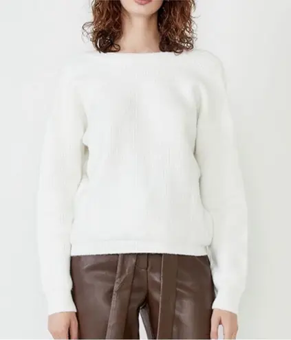 Bardot The Cross Back Ivory Knit Sweater Size M