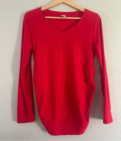 Time and Tru Maternity Pink Fitted Long Sleeve T