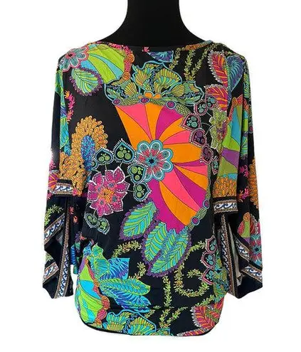 Trina Turk  Casablanca‎ Flora Tunic Swim Coverup Size XS