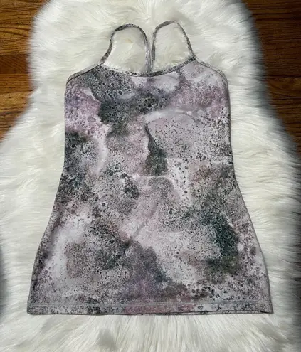 Lululemon Pink Galaxy Marble Tank Y Strap