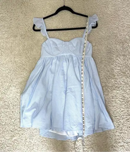 Sky to Moon Light Blue Dress with Ruffle Straps Size L