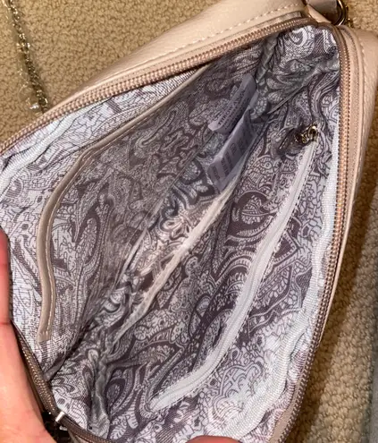 Beige Bella Rossa Leather Shoulder Bag Tan