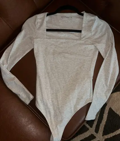 Abercrombie & Fitch Square Neck Long Sleeve Bodysuit