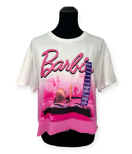 Barbie | NWT | XXL | Cropped Barbie Dream Summer Dip Dye Short Sleeve T