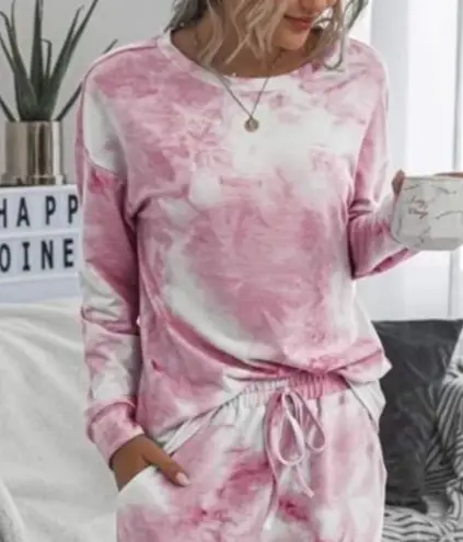 Pink Tie Dye Jogger Set