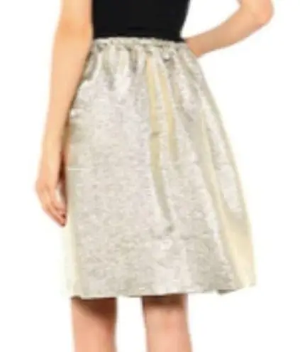 Stella McCartney Lurex Gathered Brynn skirt Gold size 4