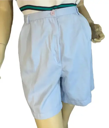 VINTAGE 1990'S COLLECTION BY CHEROKEE LIGHT BLUE HIGH WAISTED SHORTS (14)