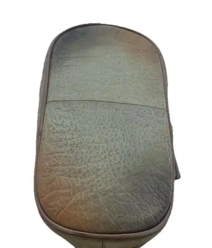 Vintage Magnifique Painted Peacock Art Leather Butterfly Floral Shoulder Bag White