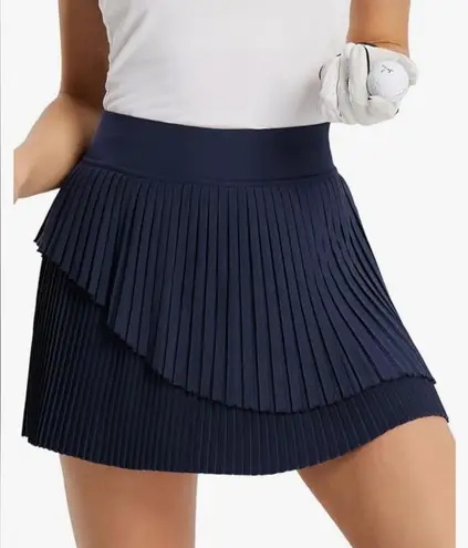 Baleaf Women's Athletic Skort Size Small Pleated Tennis Golf Navy