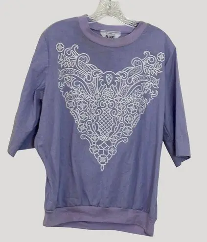 Blair Women’s Pull On Two Piece Polyester Cotton Top and Pants Size 12/14