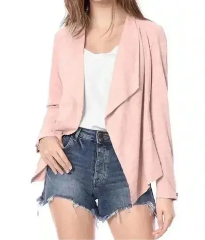 Mote Blush Pink Faux Suede Asymmetric Full