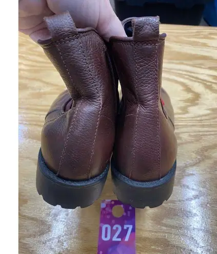 Marc Joseph New York Ave Of Americas Chelsea Boots women 9.5 red Leather Ankle