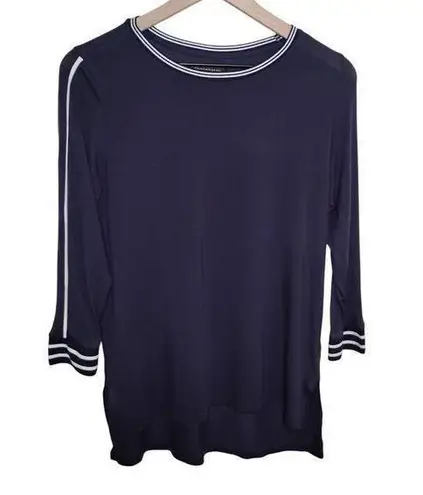 Donna Karan Sleepwear Navy Blue Sleep Top, Small