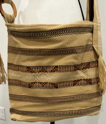 Handmade Boho Woven Messenger Bag