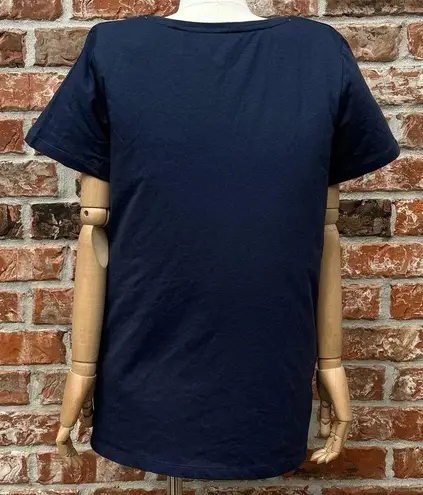 Hue Pinot Grigio Passports & Pizza navy blue T shirt / L / Excellent condition