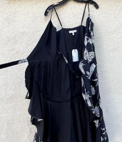 Dress the Population NEW Delphine Tropical Organza Wrap Dress XS