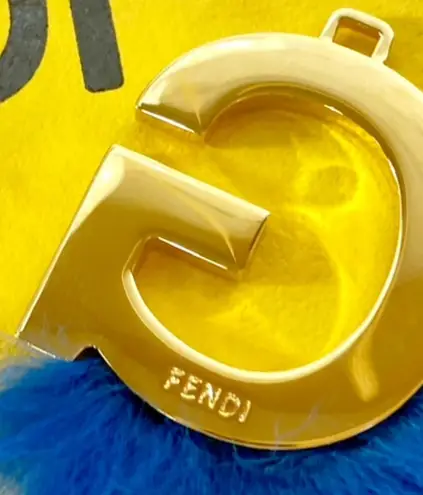 Fendi Mink Fur ABClick “Letter G” Bag Charm/Key Charm