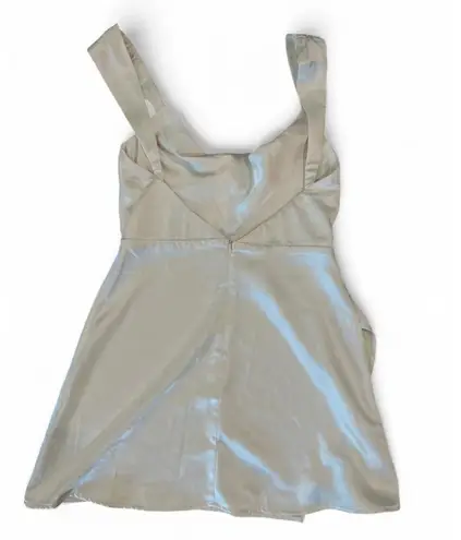 RUNAWAY THE LABEL Havanna Mini Dress in Ivory Medium