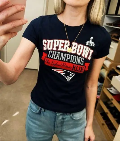Next Level Apparel New England Patriots Super Bowl XLIX Champions Tee T-Shirt Small