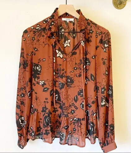 Ro & De  Sheer Long Sleeve Blouse