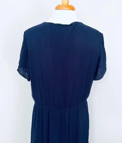 Stitch Fix Brixon Ivy Navy Blue Teal Short Sleeve Dress