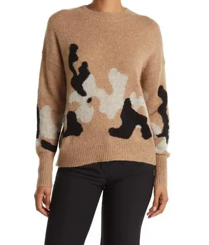 360 Cashmere  Leannah Printed Wool Blend Sweater