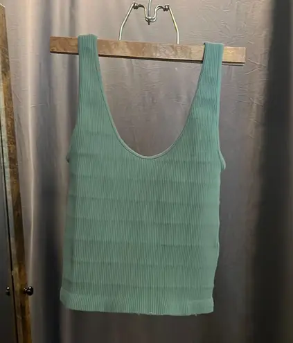 By Together Sage Green Cropped Tank