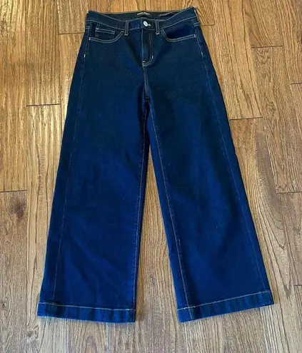 Banana Republic  high rise wide leg crop jeans size 26