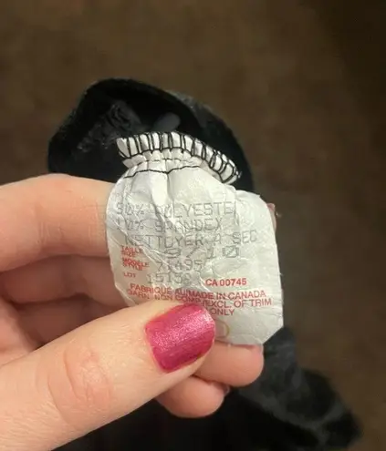 Scene black velvet spaghetti strap tank top 9/10