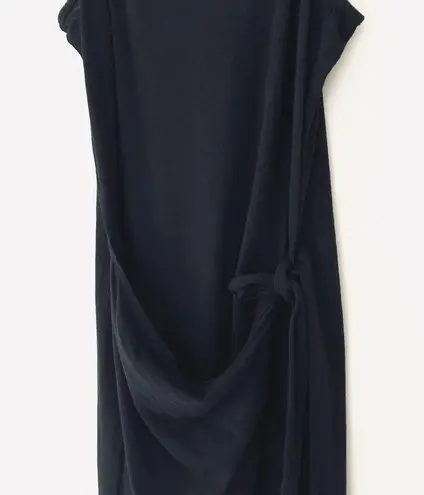 n:philanthropy Dress Golden Wrap Skirt Sleeveless Side Tie Black Women's Size M