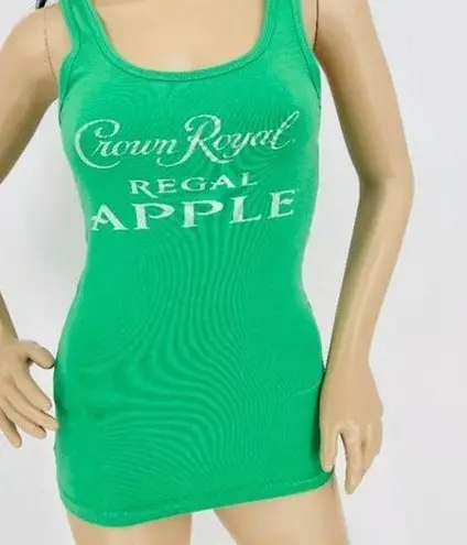 Tangerine Crown Royal Regal Apple Women's Bright Green Tank Top - Size S - GUC