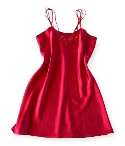 Kathy Ireland Vintage Intimates women’s Red Satin Nightgown size L