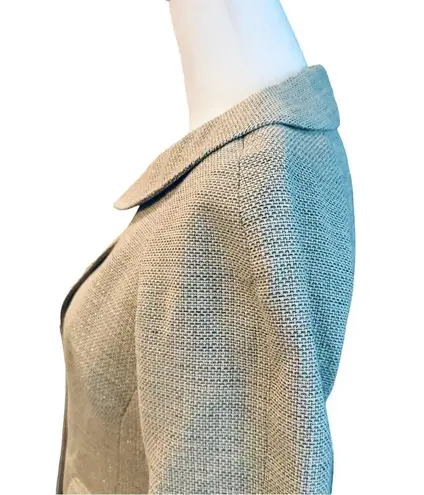 Badgley Mischka Tan Metallic Jacket Sz 6