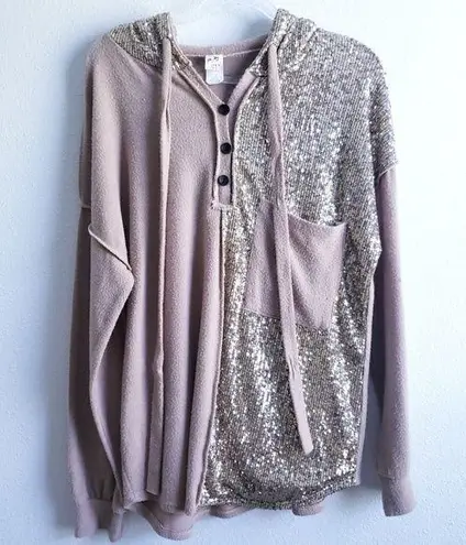 7th Ray Sequin Boutique Sweater Hoodie