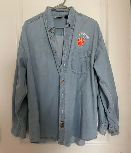 Clemson Shirt Blue Size L