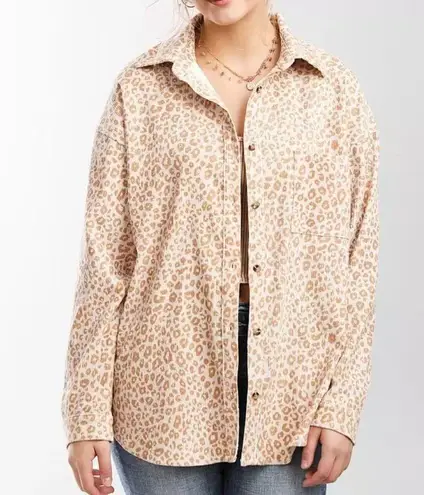 Daytrip NWT  Leopard Print Shacket Medium