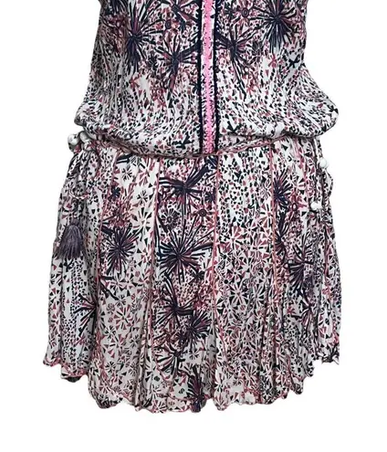 Poupette St. Barth Nola Mini Dress Tank Bohemian Slinky Weave Womens Size Small