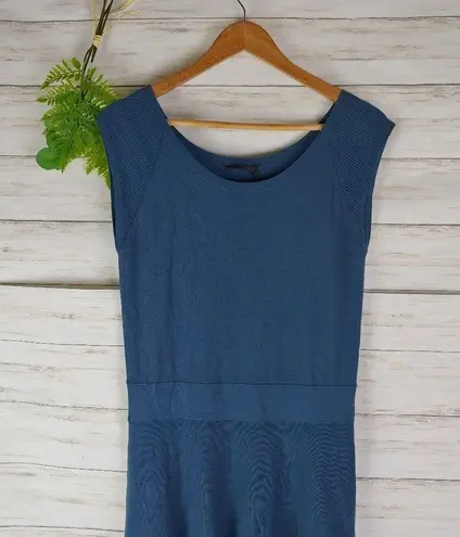 Donna Karan New York Italian Yarn Knit Teal Dress