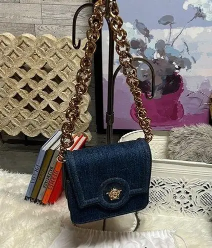 Versace  'La Medusa' Denim crossbody bag​