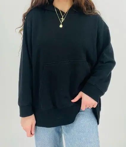 Urban Outfitters  classic black oversized hoodie sweatshirt front pockets size s