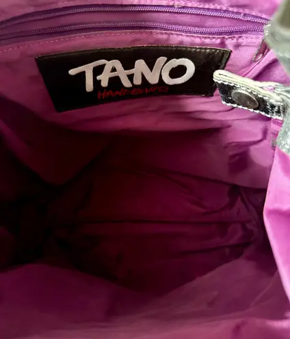 Tano Large Distressed Tote Leather Hobo Carryall Shoulder Bag Designer Italy New Green