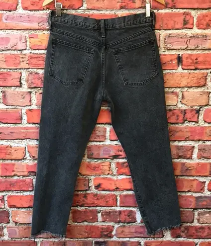 by the way. Black  Revolve Distressed High Waisted Straight Leg Jeans