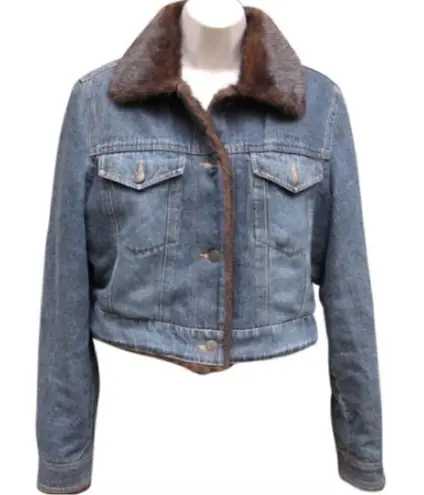 Marvin Richards Blue Jean Denim Cropped Jacket