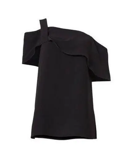 Tibi Black Draped Top Off The Shoulder Open Shoulder Women’s XS