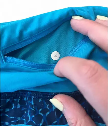 Lululemon  Run Times Short Samba Snake Kayak Blue Hero Blue Kayak Blue 4 - Image 5